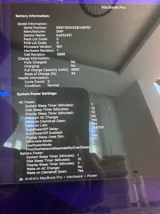 Macbook Pro 13 impecabil a1708 500GB 16GB RAM