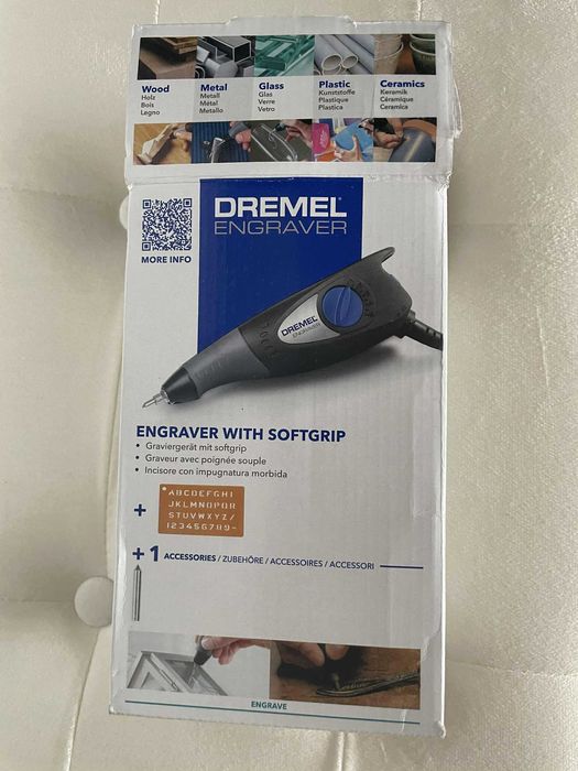 Гравьор Dremel електрически 35 W, гравиране +НОВ КОМПЛЕКТ НАКРАЙНИЦИ