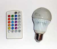 Vand bec cu LED, multicolor, cu telecomanda