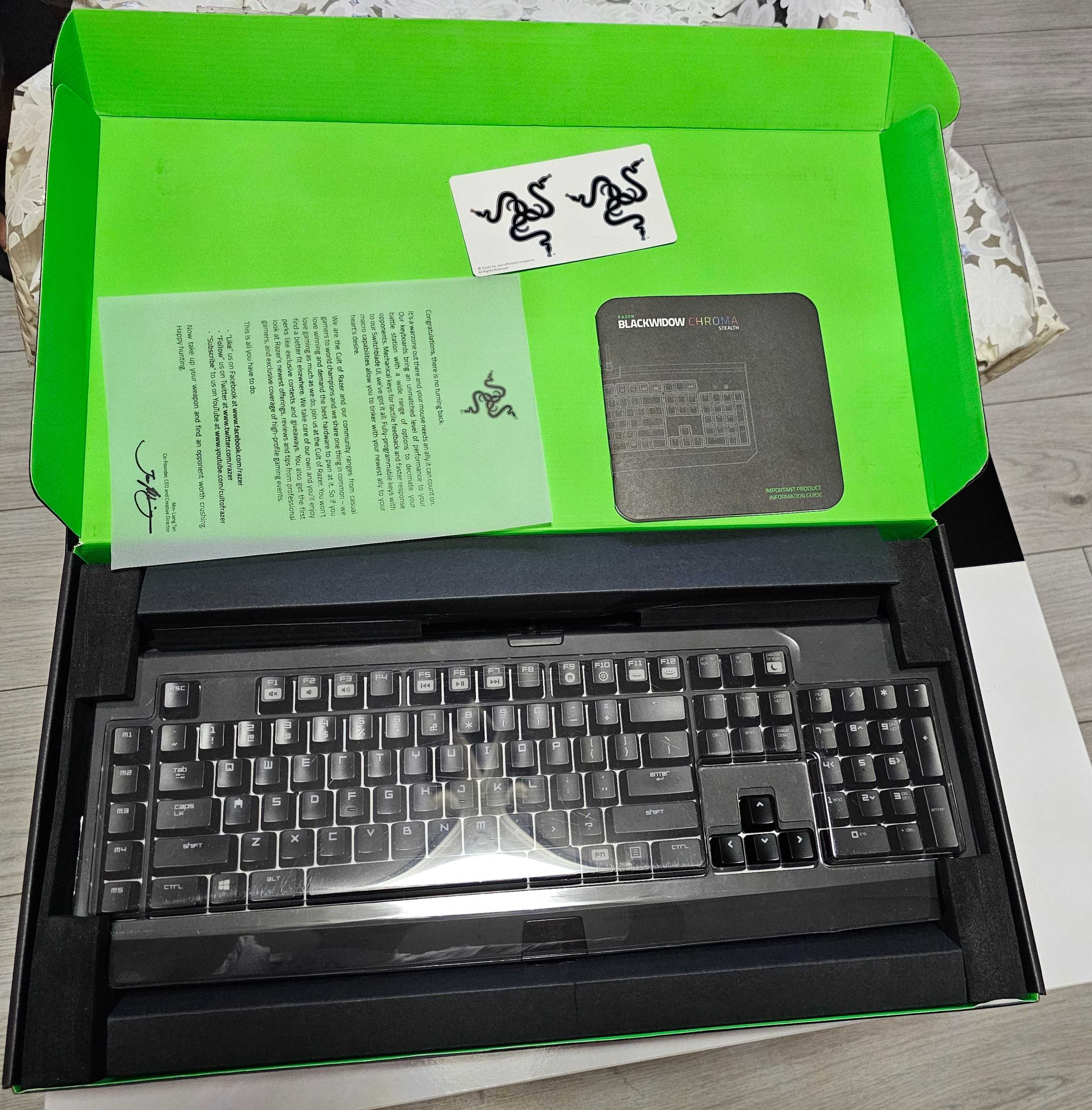 Клавиатура Razer-BlackWidow- Chroma Stealth