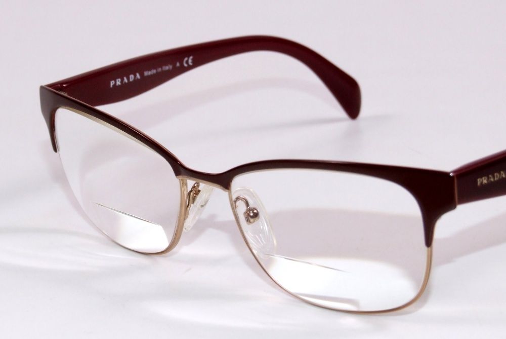 Rame ochelari de dama PRADA, culoare grena, lux, Made in Italy, NOI