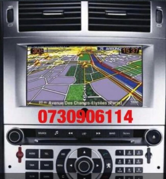 CD Harta Navigatie PEUGEOT Citroen RT3 107,607,407 Europa ROMANIA 2018