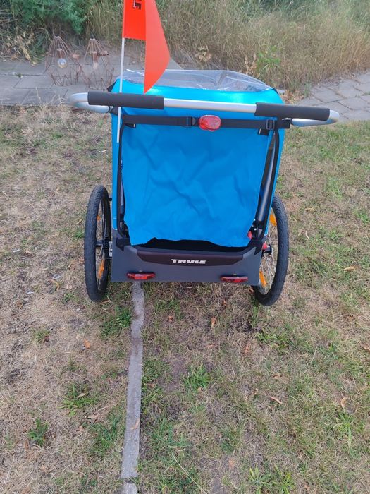 Remorca bicicleta pentru 2 copii