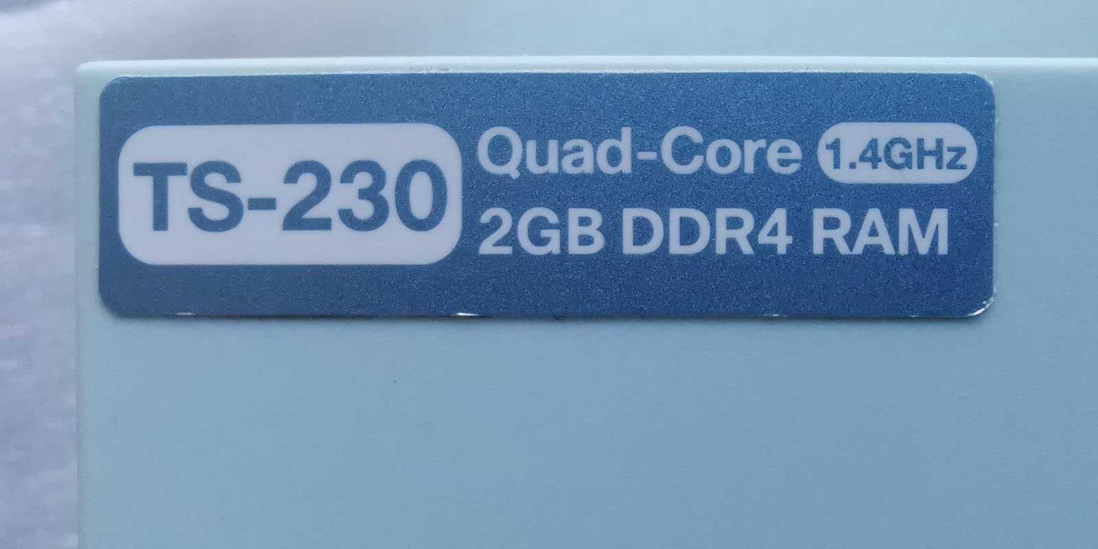 NAS мрежово устройство QNAP TS-230, 2Gb RAM DDR4, 2 bay