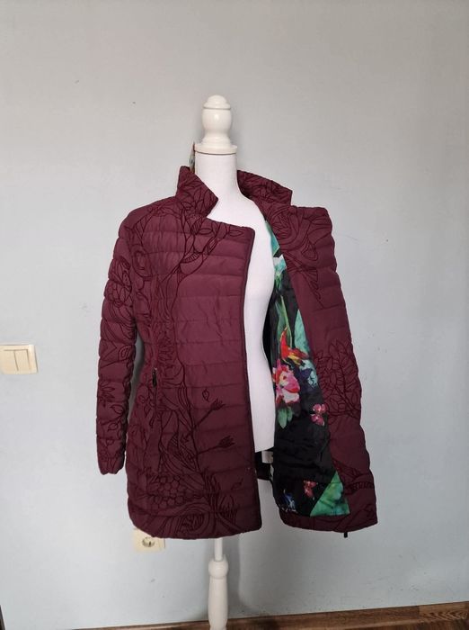 Страхотно дамско зимно яке палто DESIGIAL размер 42 , ново с етикет