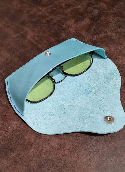 Husă  - Toc ochelari din piele naturală