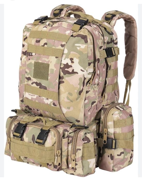 55L тактическа раница 4в1 Military военна водоустойчива туризъм  Molle