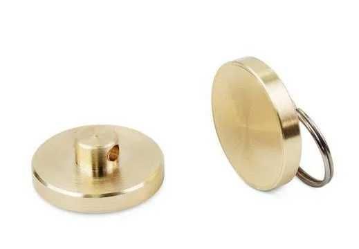 Заготовка печати под пластилин латунная Д25мм без гравировки