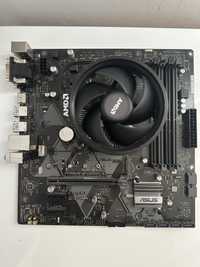 Procesor AMD Ryzen 5 2600X + Placa de baza ASUS PRIME B450M-A