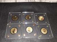 6 monede din aur 24k 1/500oz din seria Bullion Coins of the World 2021