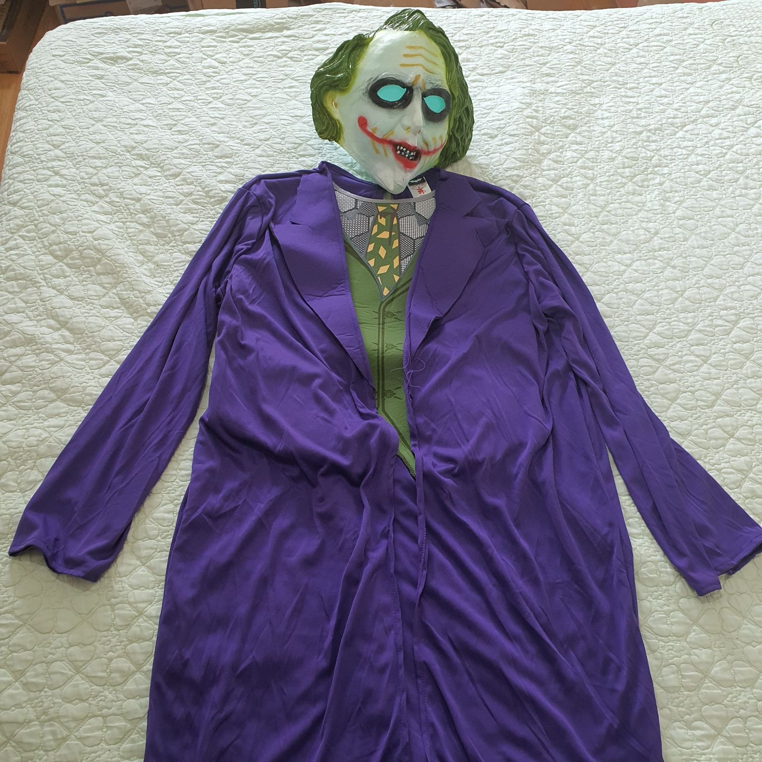 Costum de joker maturi, one size, reglabil se leagă cu un siret