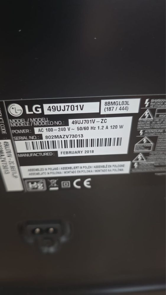 Smart tv LG, 49”/123cm, 4k