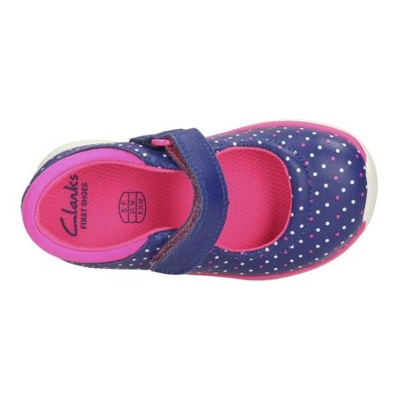 Нови обувке Clarks Ath Shine Fst Blue Combi Lea, размер 22