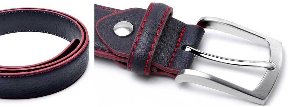 Curea de piele Casual Busines L=130cm. Design Italian! Noi!