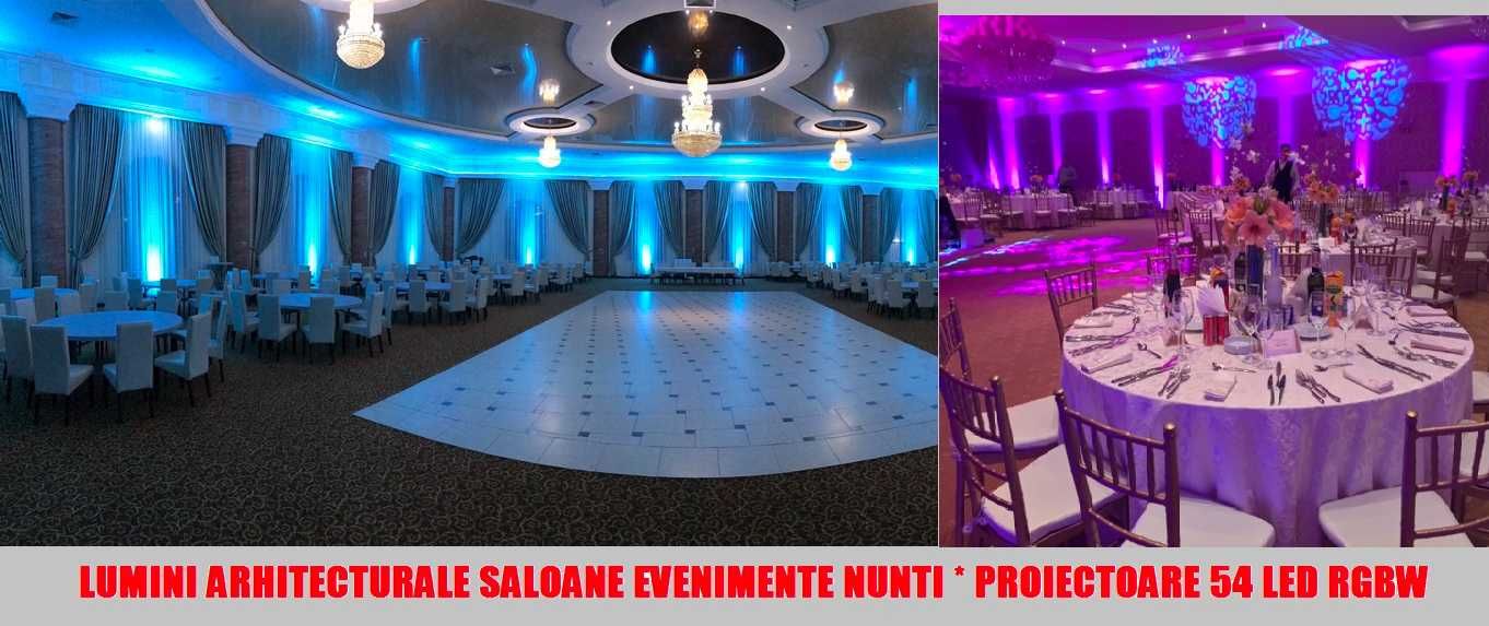 Lumini Ambientale Saloane Evenimente Restaurant Nunti 54 LED-uri