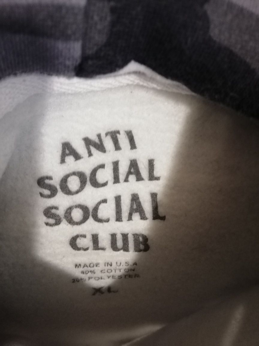 Anti social social club Frozen Camo Pink Hoodie