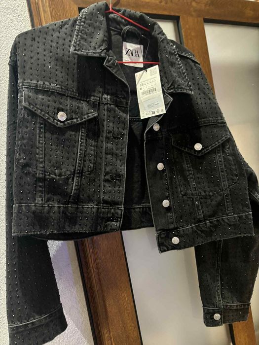 Дамско дънково яке Zara, размер XS