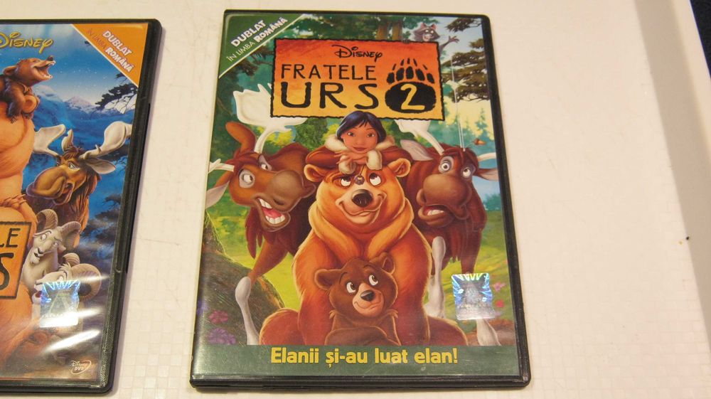 Lot 2 DVD/FRATELE URS/2,6 ore desene animate dublate in Romana..