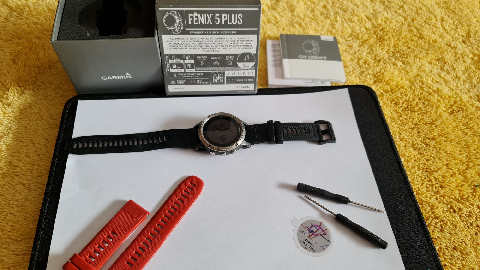 Garmin Fenix 5 Plus TITANIUM Sapphire Crystal