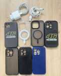 Pachet încărcător IPhone 14 pro , cabu date + 7 huse +3proteciiprivacy