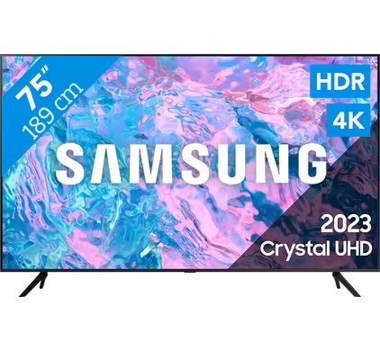 Телевизор Samsung 75*CU7100 4K Smart Tv + доставка 1350 канал бонус