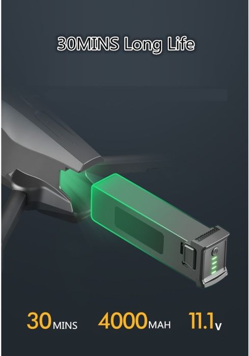 Drona profesionala 6K,Zbor 28 min,D2000metr,TF,