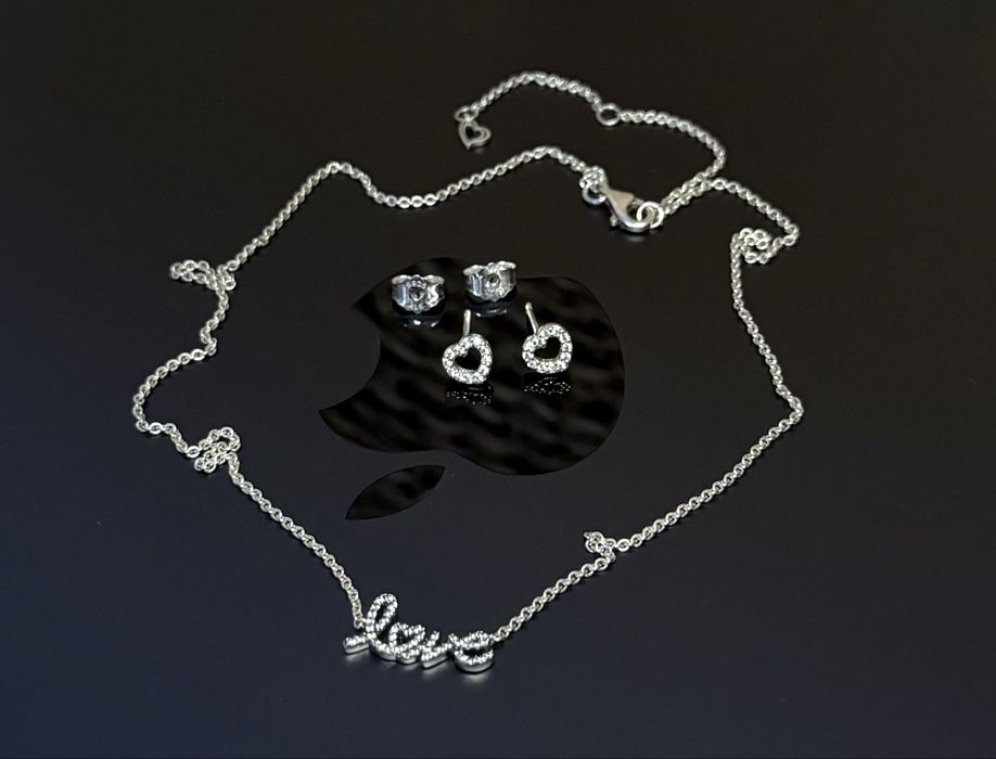 Set cadou de bijuterii cu dragoste scrise de mână