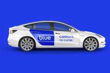 Colaborare Blue - Tesla Ridesharing - Bucuresti