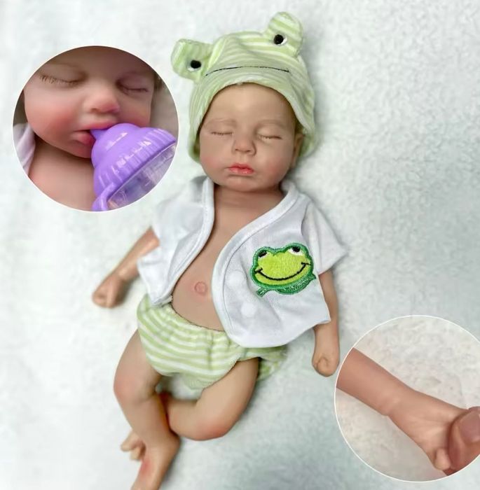 Bebelus Reborn silicon moale squishy modelabil imita perfect pielea