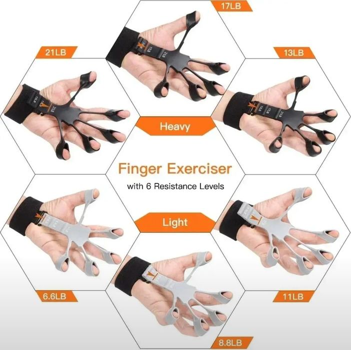 Kaft va barmoq uchun mashq rezinka