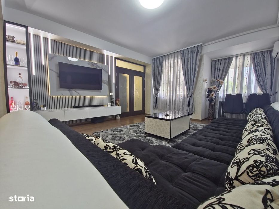 Tomis Plus  parter înalt 3 camere 76 mp  mobilat utilat complet