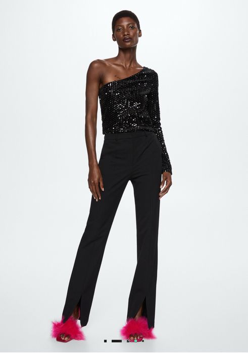 Блуза с Пайети Mango