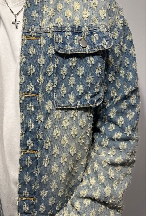 geaca de blugi/denim vintage  skinny distressed