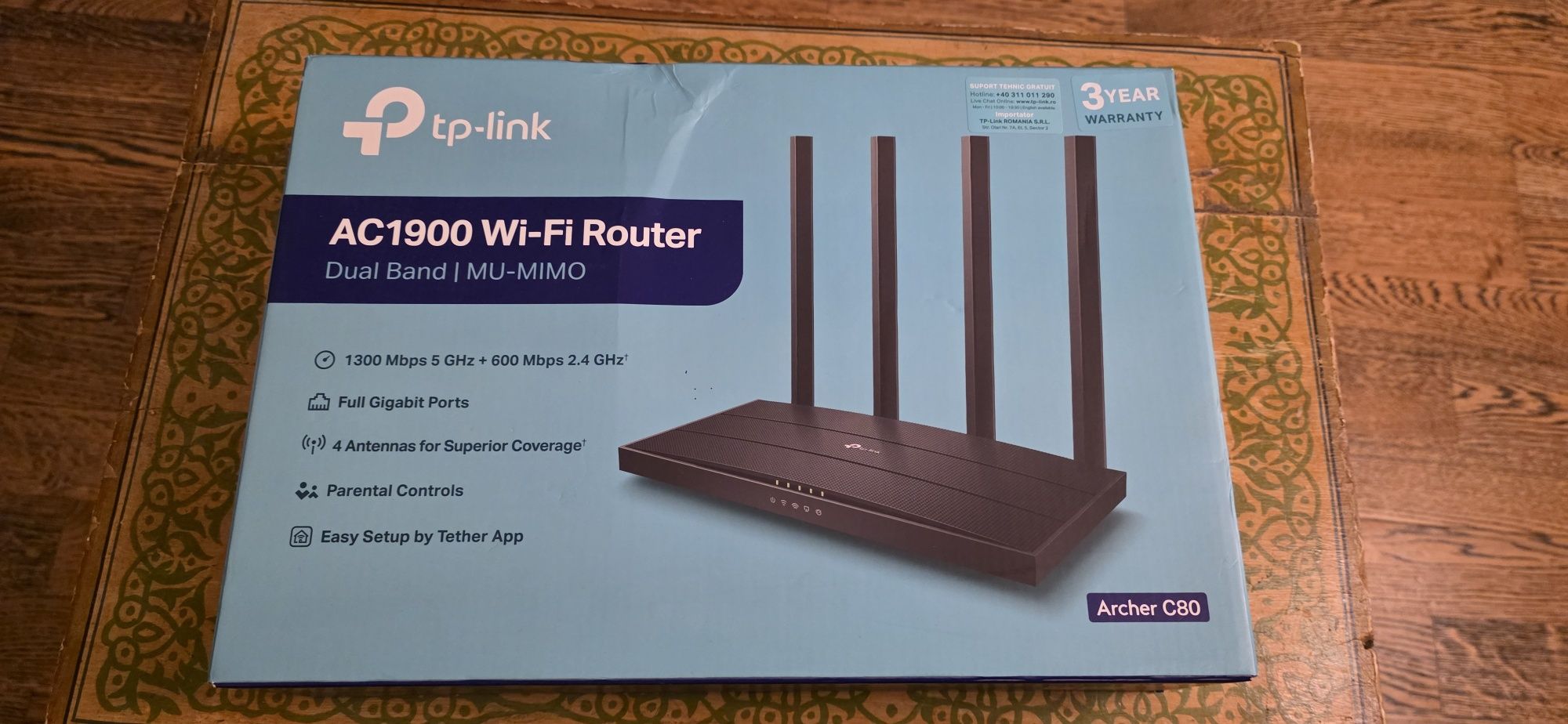 AC1900 Wi-Fi Router Archer C80