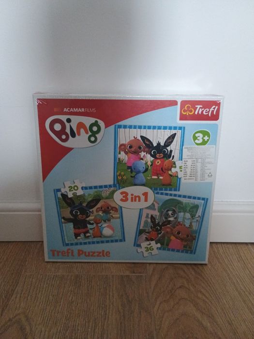 Puzzle 3 in 1  cu bing desene animate