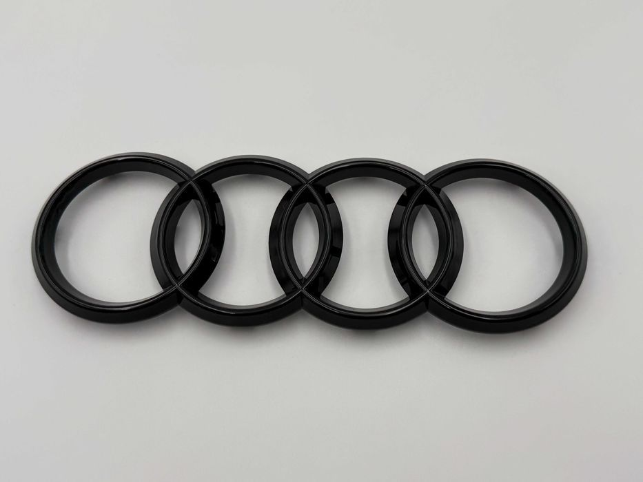 Emblema Compatibila Audi grila 249 mm negru
