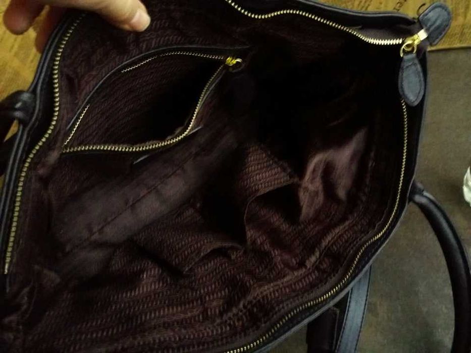 дамска кожена чанта,тъмно кафява естествена кожа