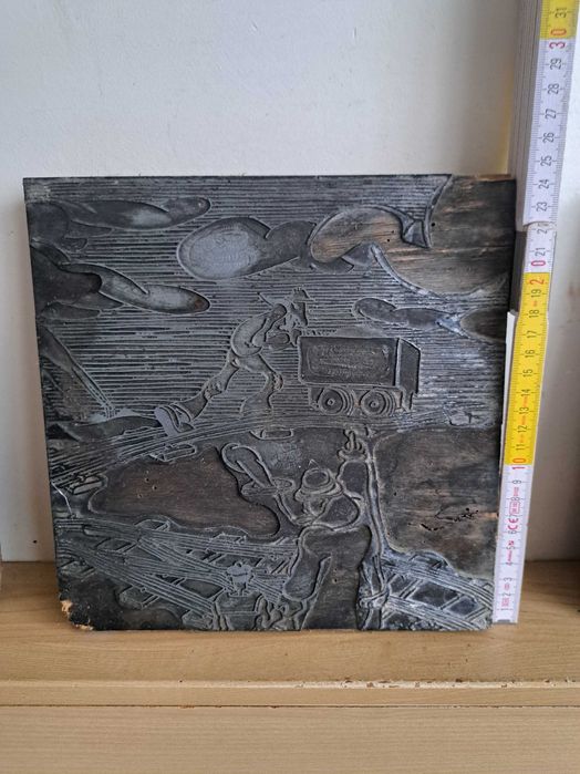 Matrițe de tipar în relief pentru o gravură sau o xilogravură