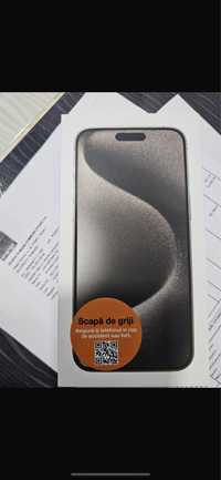 Iphone 15 pro max, 256 gb, natural titanium, factura de provenienta !
