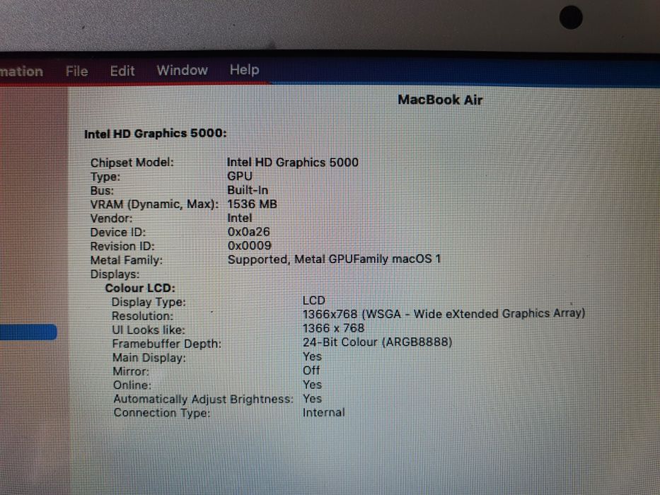 MacBook Air 11" (Early 2014)