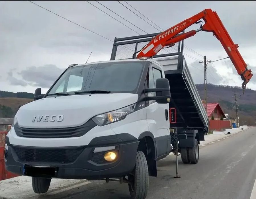 Iveco Daily Iveco 35C18 basculabil si macara 2018