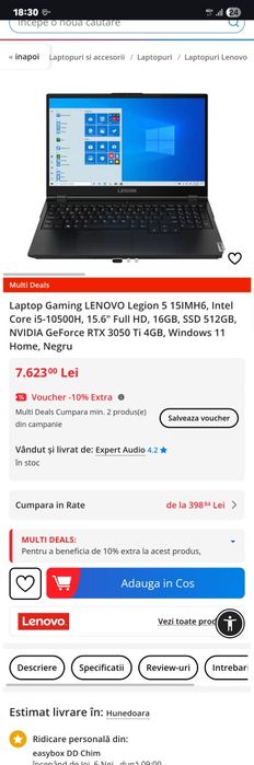 Vand 2 laptopuri identice