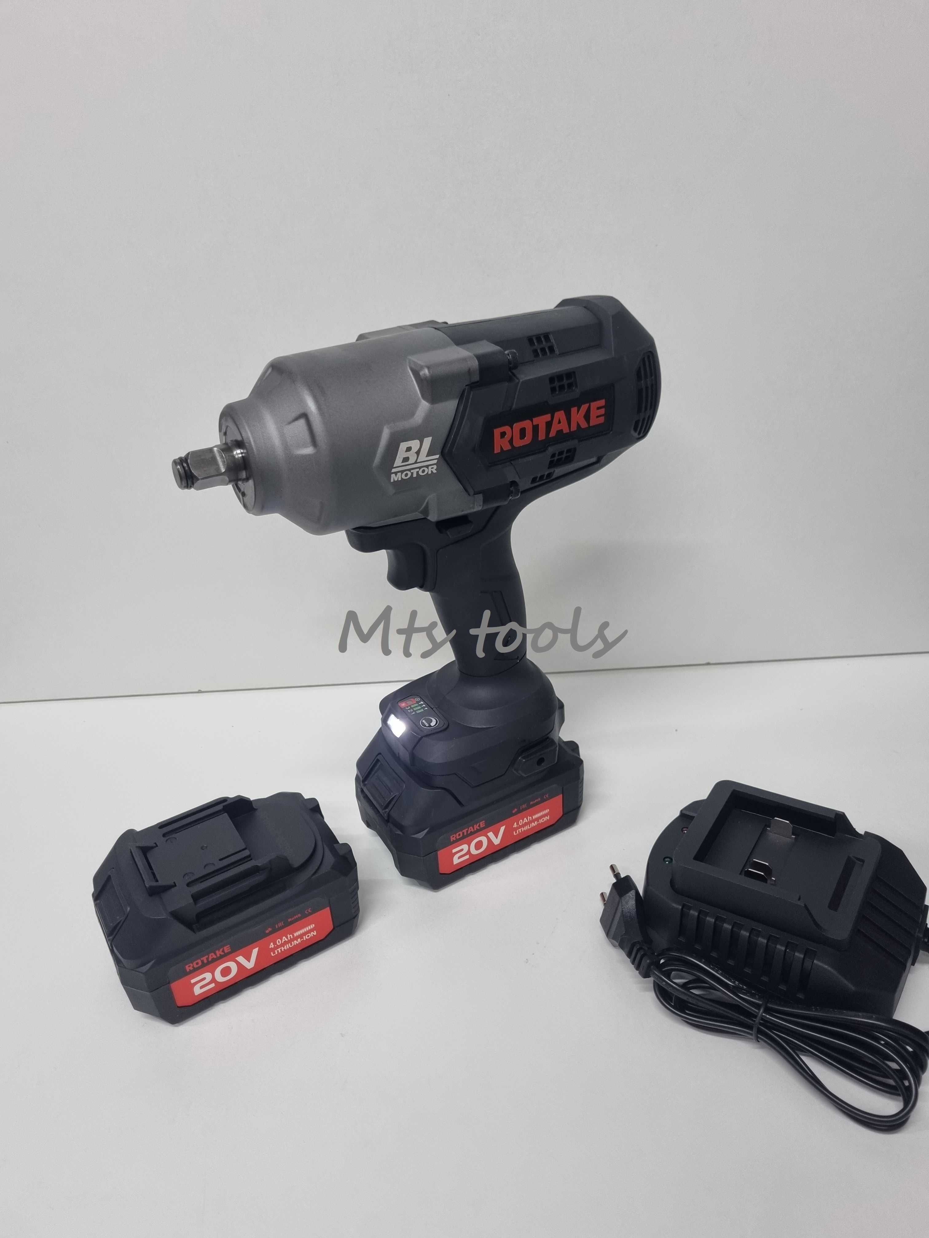 Pistol impact 1/2 rotake 20V 4.0 Ah 2 acumulatori 1080Nm