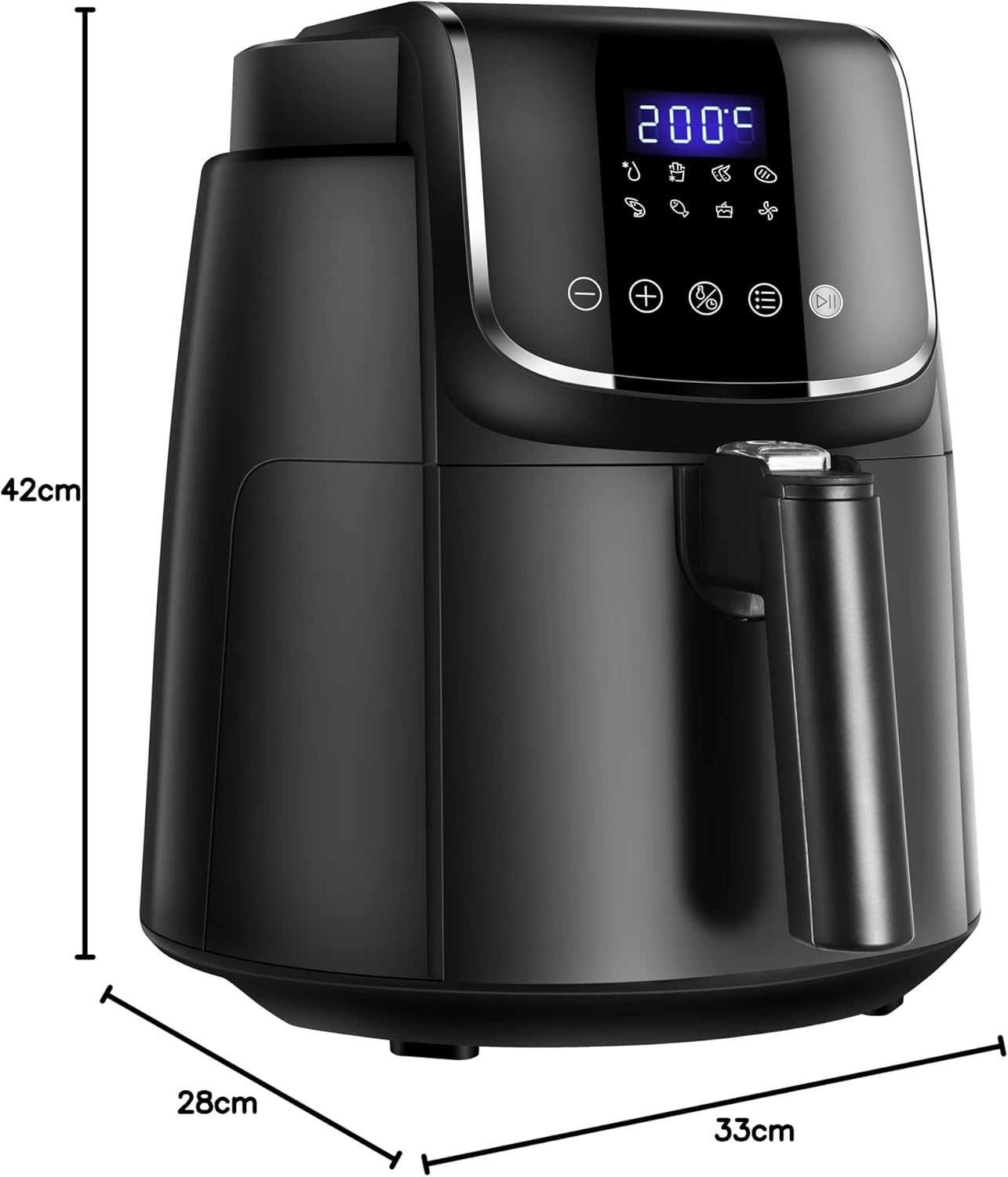 Фритюрник с горещ въздух Midea 4L (MAD40F8APK)  С ДЕФЕКТ
