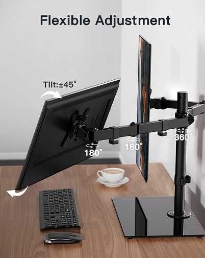 Suport flexibil 2 Monitoare Ergear 13-32 Inch