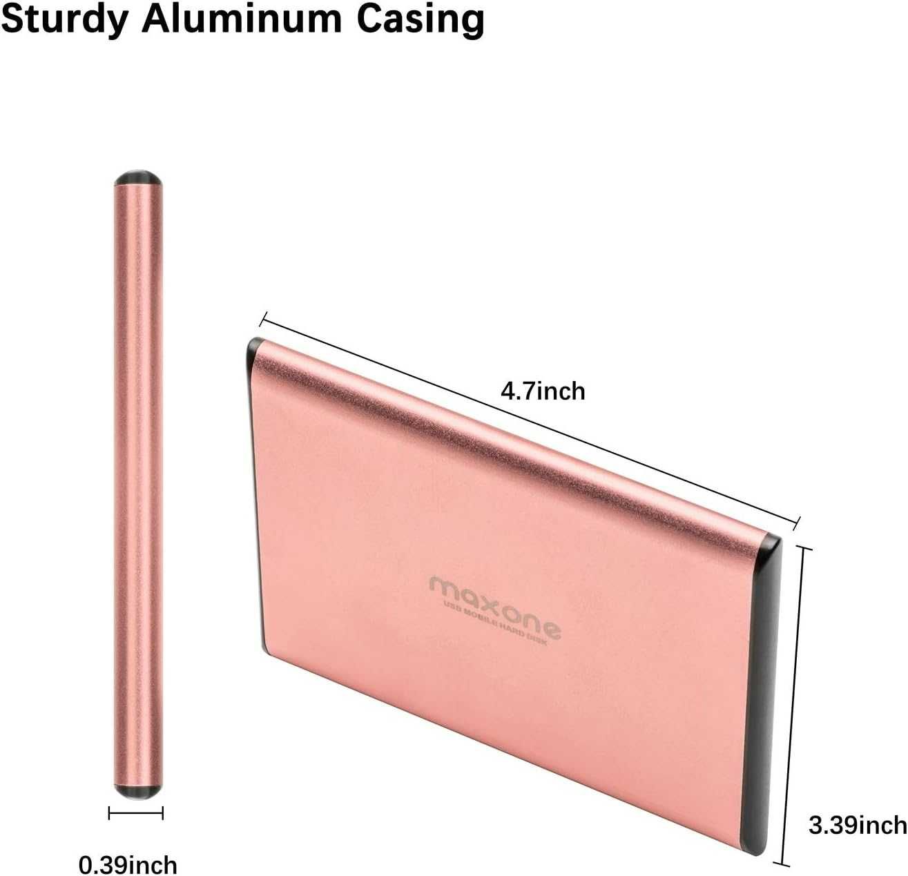 Maxone Външен твърд диск, преносим, ​​160GB, 2-5, USB 3-0