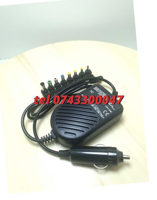 Alimentator Auto Universal Laptop12v 8 Capete Schimb