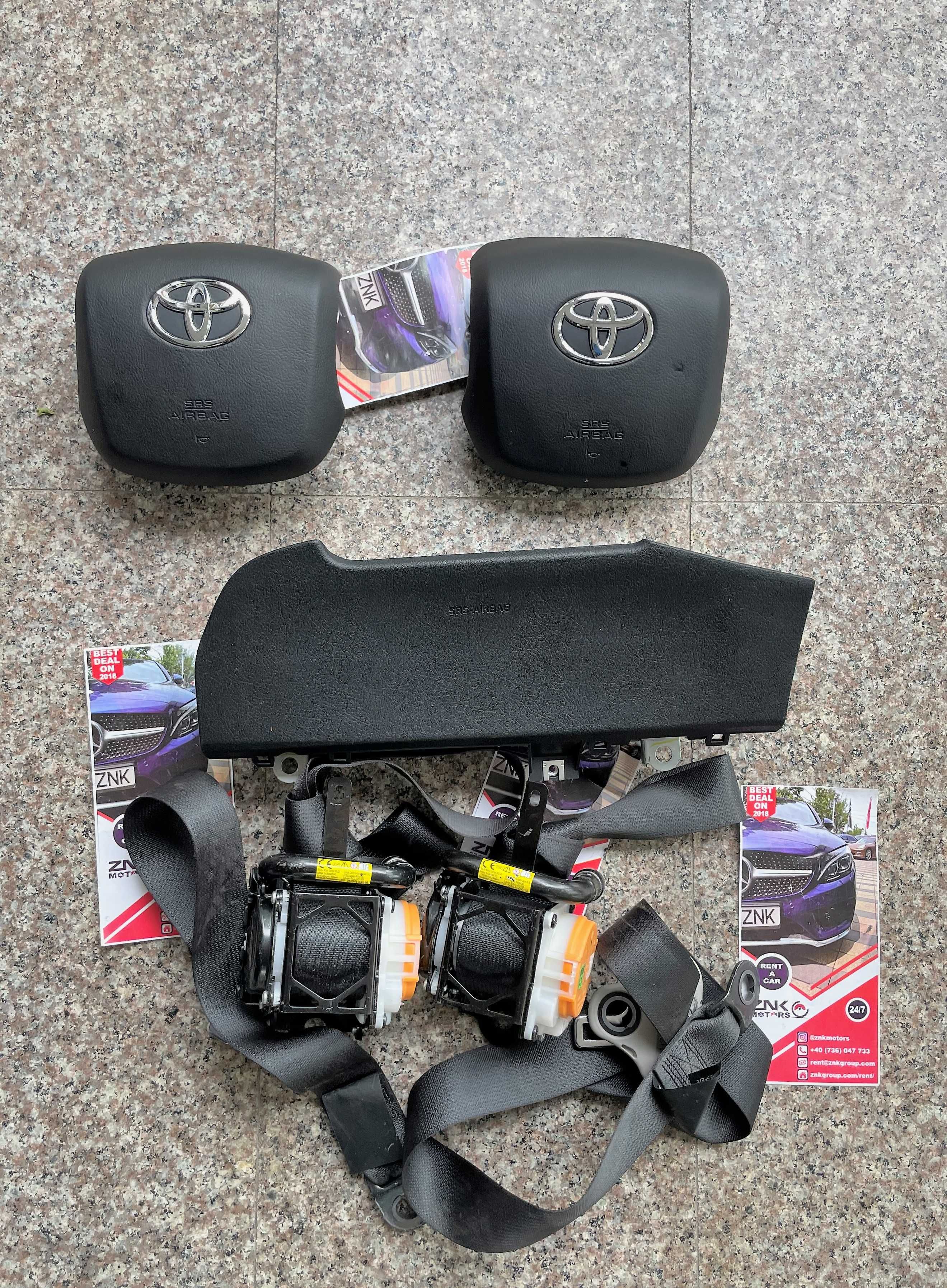 Toyota Hilux kit airbag volan / genunchi / set centuri de siguranta