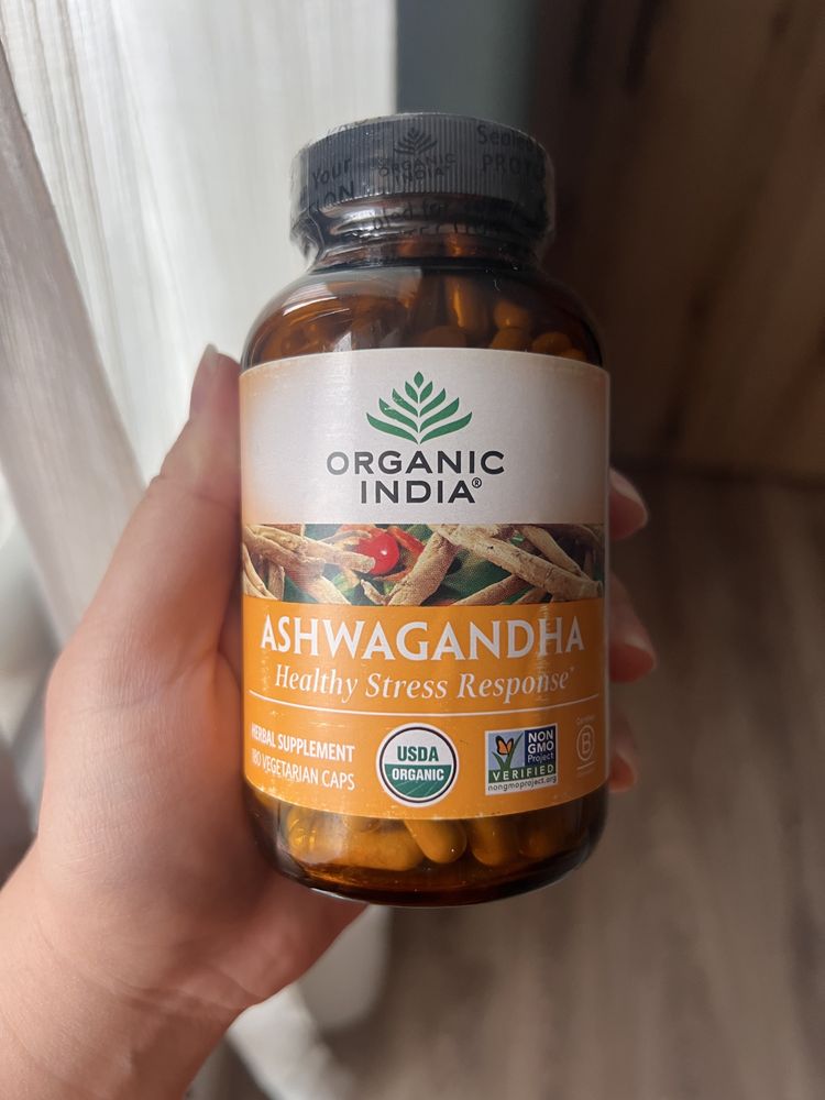 Ашваганда Organic India Ashwaganda 180 капсули
