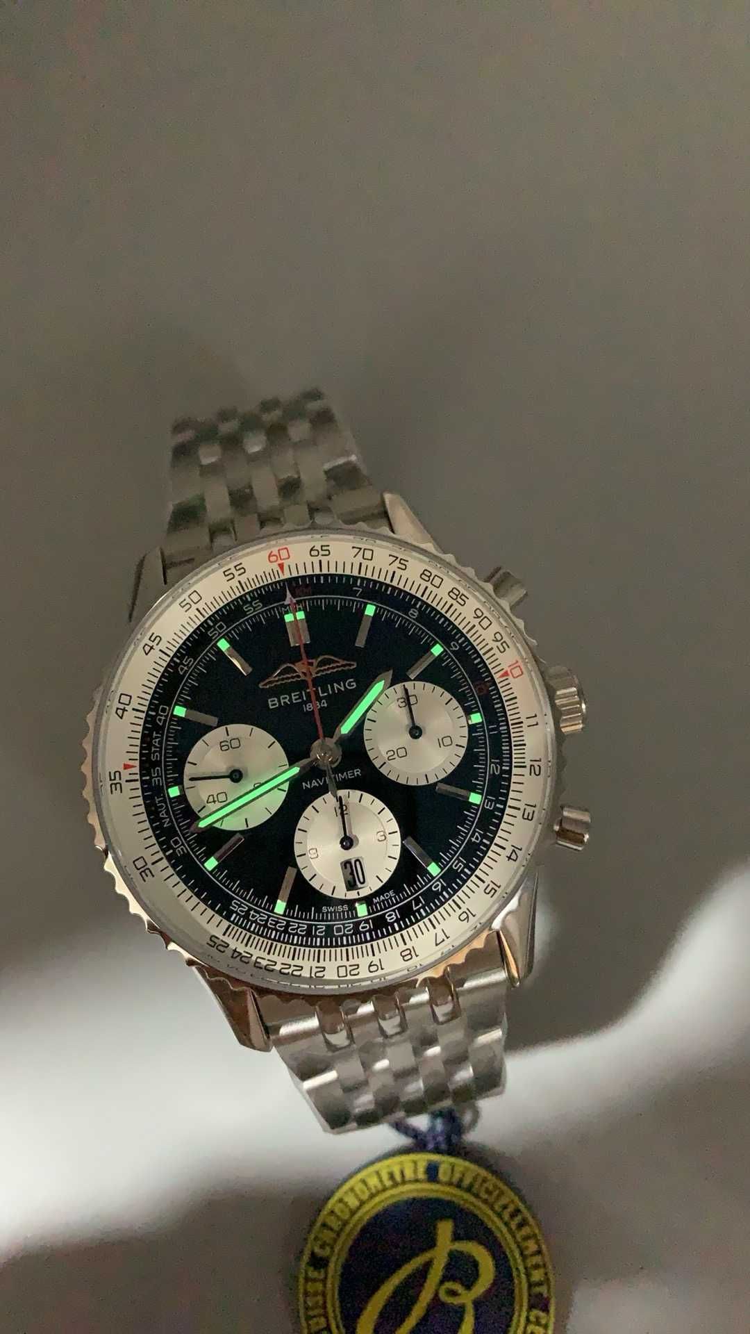 Мъжки часовник Breitling Navitimer B01 /43mm Chronograph AB0138241G1A1
